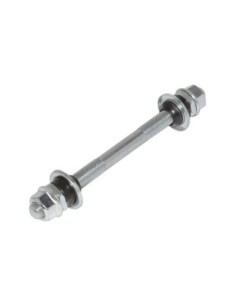 Front Hub Axle 3/8x140mm Chrome.